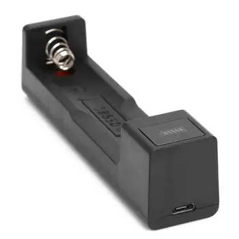 USB 1 Slots 18650 Akumulatoru, Ātrās Uzlādes Lādētājs Portatīvajiem USB Lādējamu Litija Bateriju Alloyseed Lādētāju Doka Stacijas Šūpuļa