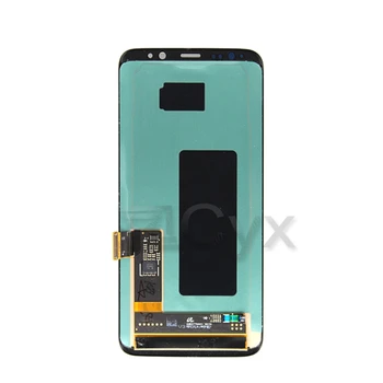SAMSUNG Galaxy S8+ LCD Displejs, Touch Screen G955 LCD Digitizer Montāža Samsung S8 G950 Nomaiņa ar Sadedzināt Ēnas