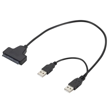 Grwibeou USB 2.0 uz 2.5 collu HDD 7+15pin SATA Cieto Disku, Kabeļa Adapteris SATA SSD & HDD datoru, klēpjdatoru