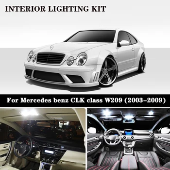 14pc x Canbus LED Lampas, Interjera dome Gaismas Komplekts Mercedes benz CLK klases W209 CLK320 CLK430 CLK350 CLK500 CLK550 (2003. līdz 2009.)