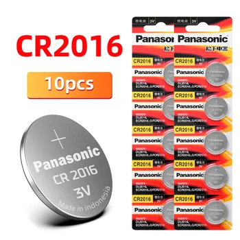Oriģinālā PANASONIC 10pcs/daudz cr2016 BR2016 DL2016 LM2016 KCR2016 ECR2016 Pogu elementu Baterijas 3 V Monētas Litija balss ieraksts