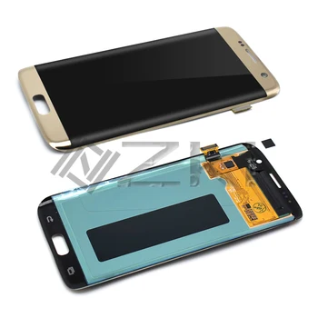 G925i SAMSUNG Galaxy S7Edge LCD G935fd G935A S6 Malas Displejs, Touch Screen Nomaiņa, Montāža ar Stikla Akumulatora Vāciņu Atpakaļ