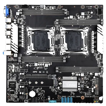 JINGSHA X99 Dual CPU Pamatplates Komplekts Ligzda Xeon LGA 2011-3 ar 2*E5 2620V3 Dual Gigabit Ethernet USB3 VGA.0 SATA3.0 NVMe M. 2