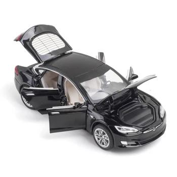 1:32 Augstas Simulācijas S Tesla Acoustooptic Die-casting X90 Automašīnas Modelis 1/36 Sakausējuma Pull Atpakaļ Sacīkšu Transportlīdzekļa Bērniem Kolekcionējamu Rotaļlietu