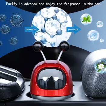 1GB Auto Difuzoru Cietās Smaržas Gaisa Ventilācijas Tīrāku Automobiļu Smaržas, Gaisa Atsvaidzinātāju Jauki Robots Interjera Aksesuāri