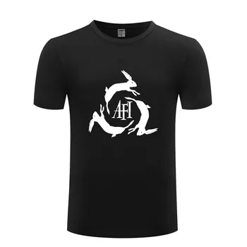 AFI Uguns Iekšā Rock T Krekli Vīriešu Vasaras Īsām Piedurknēm O-veida Kakla Kokvilnas T Gadījuma Cilvēks Hip Hop Fitnesa T-Krekls Streetwear Homme