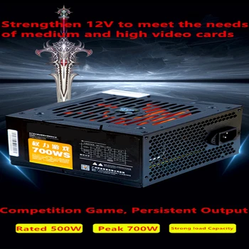 Jauns Oriģinālais PC PSU, Lai Evesky Plašu Klusums Backline Nominālā 500W Peak 700W Barošanas 700WS