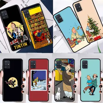 Komiksi Tintin Silikona Tālrunis Case For Samsung Galaxy A51 A71 A21S M31 M30s A31 A41 A11 A01 M51 Soft Shell Cover Sac