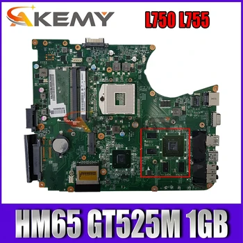 Akemy DABLBDMB8E0 A000080820 Galvenās Valdes Toshiba satellite L750 L755 Klēpjdators Mātesplatē HM65 DDR3 GT525M 1GB