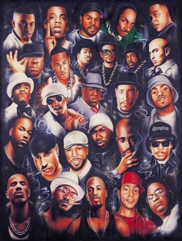 JMINE Div 5D Hip Hop mūzikas Dziedātājiem Slavenību Pilna Dimanta Glezna krustdūrienā komplekti mākslas Portrets, 3D krāsu ar dimantiem