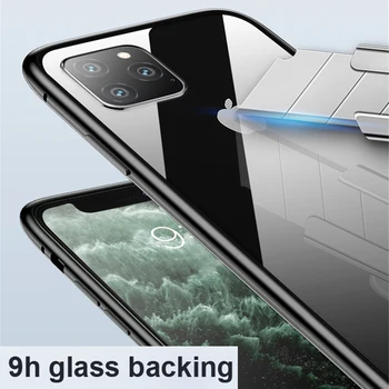 360 Magnētisko adsorbcijas double-sided stikla, metāla Telefonu Gadījumā luksusa Triecienizturīgs iPhone 12 11 Pro XS Max x XR 7 8 6S plus vāciņu