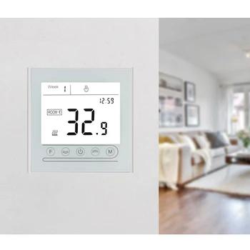 Termostats WiFi Temperatūras regulators Ūdens/Elektriskās Grīdas Apkures Gāzes Katls Tuya Smart Dzīves App Darbi ar Alexa, Google Home