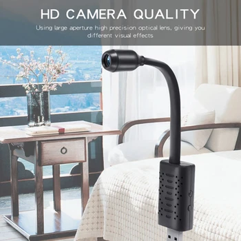 HD Smart Mini Wifi USB Kameras Reālā laika Novērošanas IP Kameras AI Cilvēka Atklāšanas Loop Ierakstīšanas Mini Fotokameras Videokameras