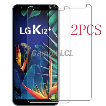 Par LG K12+ Rūdīts Stikls Aizsardzības PAR K12 Plus K40 X4 2019 LMX420, LMX420EMW, LM-X420 5.7 Ekrāna Aizsargs, Tālruņa Vāciņu Filmu