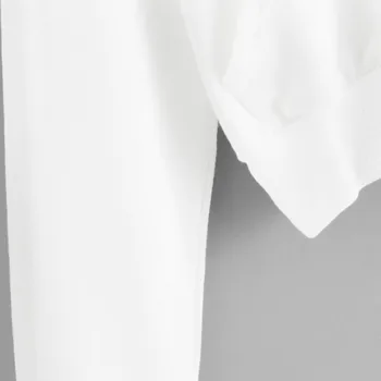 Modes Sievietes Apģērbs Gadījuma Cietā garām Piedurknēm ar Rāvējslēdzēju Kabatas T-krekls, Kapuci Plus Lieluma Dāmas Topi ir 2021. camisetas mujer de