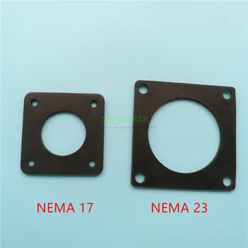 1gb NEMA 17 vai nema 23 Stepper Anti Vibrācijas gumijas amortizatoru par CNC 3D printeri, biezums 2mm