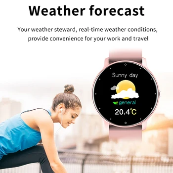 Jauns Ūdensnecaurlaidīgs Smart Watch Sievietes Skaisto Rokassprādzi Sirds Ritma Monitors Miega Uzraudzības Smartwatch Apple, Android, Samsung Un Huawei