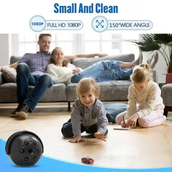 WiFi Mini Camera Remote Monitors Home Security 1080P IP Kamera Nakts (IS), Magnētiskā Bezvadu Kamera SQ9