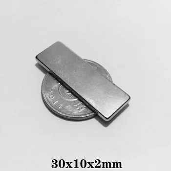 5~200PCS 30x10x2 mm N35 Super Spēcīgu Bloka Neodīma Magnēti, retzemju Magnēts 30 mm x 10 mm x 2 mm lokšņu magnēts 30*10*2 mm