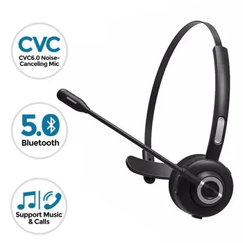 Pro Šoferis Bluetooth Austiņas V5.0 Biroja Bezvadu Austiņas ar Mikrofonu CVC6.0 Auss Zvanu Centra Kravas automobiļa Vadītājs Skype