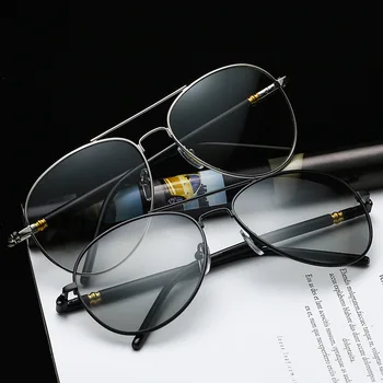Vīriešu Zīmolu Dizaina Izmēģinājuma Polarizētās Tuvredzība Photochromic Saulesbrilles Sieviešu Retro Classic Aviācijas Recepšu Braukšanas Saules Brilles