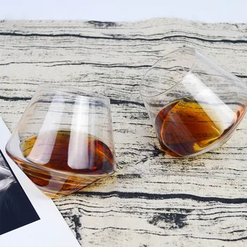 Neregulāra Viskijs Vīna Glāzi Rotējošo Augsta Vēdera Alus Brendijs Viskijs Kokteiļa Glāzes Vīna Kauss Akrobāts Uz Leju, Bārs Stikla