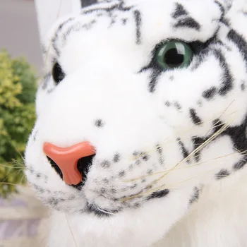 Lielas Spilgti Tiger, Leopard Panther Plīša Rotaļlietu, Mīksto Pildījumu Dzīvniekiem Simulācijas White Tiger Jaguar Lelle Bērniem, Bērnu Dzimšanas Dienas Dāvana