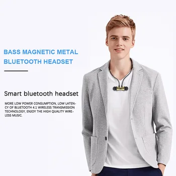Magnētiskā Bezvadu Bluetooth4.2 Austiņu S8 Mūzikas Austiņas Neckband Sporta Austiņas Ar Mikrofonu Priekš iPhone Xiaomi Austiņas