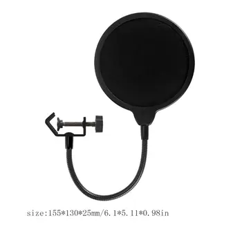 Par Yeti Speciālu Mikrofonu Pop Filtrs Lielu Divslāņu U-Tipa Mikrofona Ierakstu Ar Anti-Spray Aerosols Tīkla