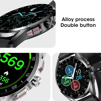 Rotācijas poga Smart skatīties 360*360 HD IPS ekrānu Bluetooth Zvanu vīriešiem DIY watchface Sirds ritma Monitors IP68 peldēt sporta smartwatch