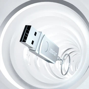 ZENFAST Nerūsējošā Tērauda USB 2.0 Pen Drive 4gb 8GB 16GB 32GB 64GB, 128GB un 256 gb Pendrive Stick ar Keychain, USB Flash Disku